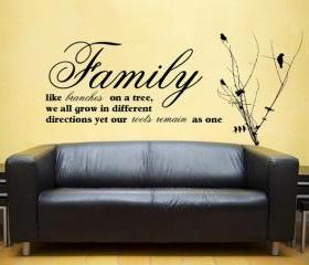 Family Branches Vinyl Wall Decal 22164