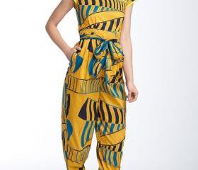 Madagascar - Gorgeous costumisable dashiki african jumpsuit