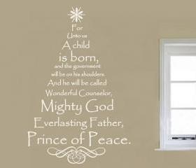 Wall Decal Scripture Christmas Tree Vinyl Wall Decal 22134