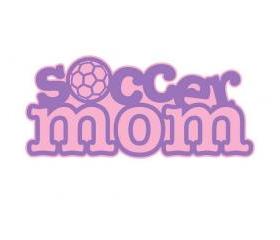 Die Cut Soccer Mom Scrapbook Die Cut Embellishment 16211