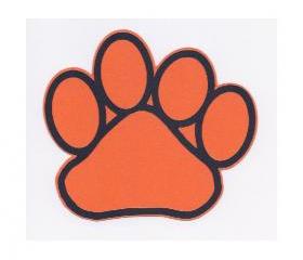 Die Cut Paw Print Custom Scrapbook Embellishment 14334