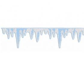 Die Cut Icicle Double Layer Border Scrapbook Embellishment 5060