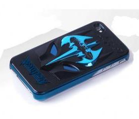 Batman Pattern Plating Surface TPU Protect Guard For iPhone4/4S