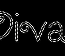 Rhinestone Diva Iron On Transfer 34033
