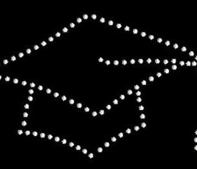 Rhinestone Graduation Cap Transfer 4035