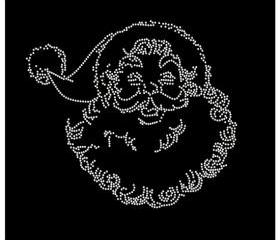 Rhinestone Transfer Santa Claus 34023