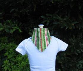 Christmas print dribble bib
