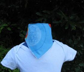 Thomas the tank engine print dribble bib