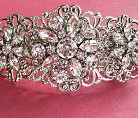 Wedding Hair, Bridal Hair,crystal Hair piece, Holiday Party Jewelry, Gift for Her, Stocking Stuffer