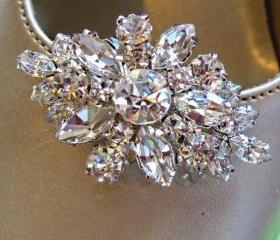 Wedding accessories, Shoe Clips, Crystal Bouquet, shoe clips,Christmas Gift for her, Formal Jewelry, Party Jewelry