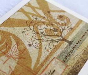 Many Thank Yous Greeting Card (Blank Inside) by The Leaf Studio. FREE shipping