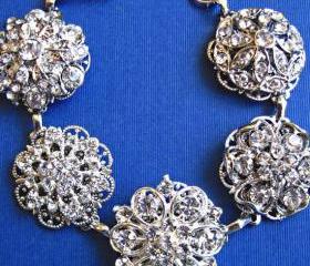 Wedding Bracelet,Bridal Jewelry,Vintage Style, Wedding Jewelry