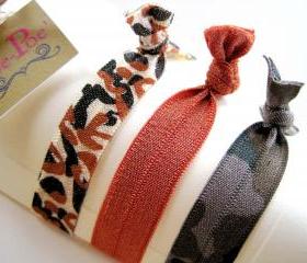 Hair Ties, Bracelets, FOE, Camouflage, Coral 