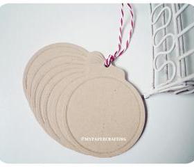 Round kraft tags 
