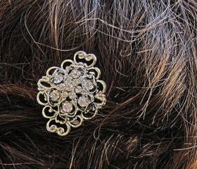Wedding accessories, Hair Comb Set, Bridal Accessory, Crystal, Rhinestone, Silver