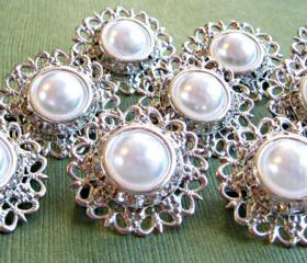 Set of 9 Wedding Broochs, Wedding Cake, Sash, Bridesmaids,Radiant" Collection,