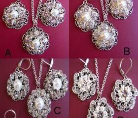 Bridesmaid Jewelry, 8 choices , Multiple Order Discounts, Necklace and Earring Sets, Bridesmaids Gifts, Gifts for Wedding P