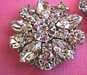 Wedding Shoe Clips - Rhinestone Shoe Clips, Wedding Accessories,"Crystal Bouquet"Christmas Gift, Stocking Stuffer, Formal