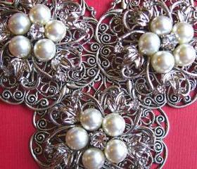 Wedding, 3 Cake Decorations, Set of 3, Wedding Cake Accessories