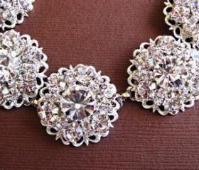 Wedding Bracelet, Bridal Jewelry, Silver, Crystal, Wedding Accessories, Diamond Sparkle collection