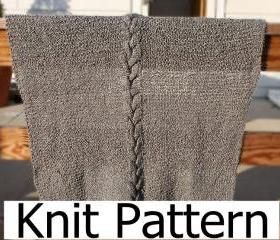 Knit Pattern - Baby Blanket pattern - easy warm cable