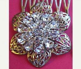 Wedding Hair Comb, Crystal Hair Comb, Bridal Accessories, Set of 2, "Vintage Romance" Collection