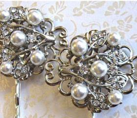 hair ivory pins pearls ivy pearl bridal pieces crystal rose accessories