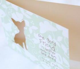 SilhouPets Collection Chihuahua Greeting Card by The Leaf Studio. FREE shipping