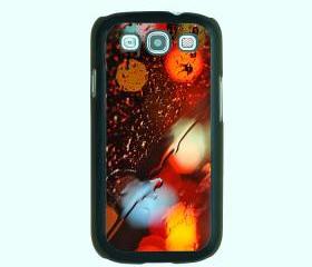Colorful rain drop of water-- Samsung Galaxy S3 case,durable plastic case in black,white,clear 