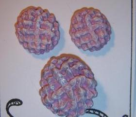 Lavender Earrings and Brooch/Pendant Set