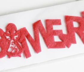 Felt Merry Christmas Ribbon.Border. FREE shipping