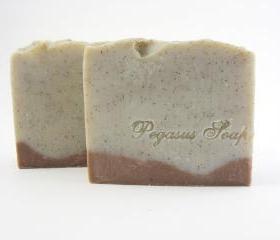 CLEARANCE Sweet Almond Scrub Handmade Soap Lightly Scented