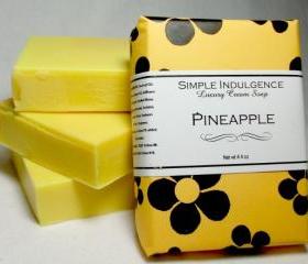 Pineapple Simple Indulgence Handmade Soap, Shea enriched