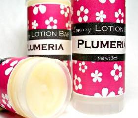 Plumeria Lotion Bar, tropical floral, moisturizing formula