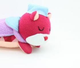 Cute Sleeping Bear, Soft Plush, Sock Plush