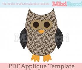Applique Template Owl PDF