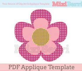 Flower Applique Template PDF