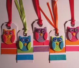 SET OF 5 OWL GIFT TAGS 
