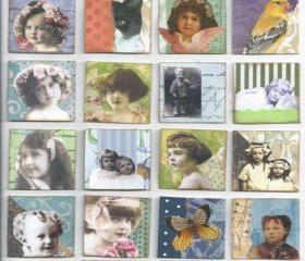 Digital collage Sheet Vintage Images