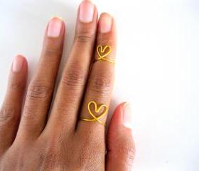 Adjustable Rings Je t'adore set , custom jewelry