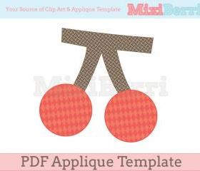 Cherry Applique Template PDF