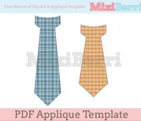 PDF Applique Template Tie - 2 Designs in One