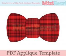 Bow Tie Applique Template PDF