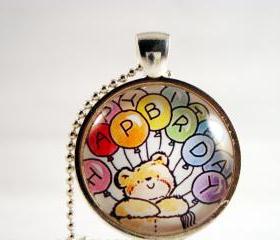 Happy Birthday pendant necklace