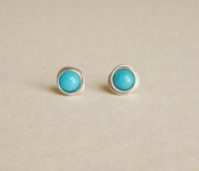 Blue Bella Stud Earrings - Gift Under 10 - Valentine Gift 