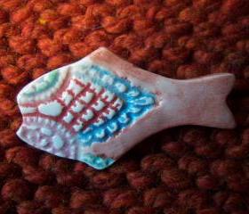 Ceramic Fish Pin