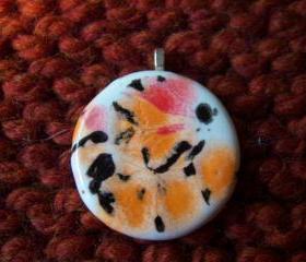 Orange Ceramic Pendant