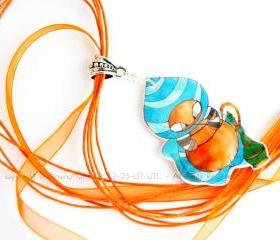 Necklace Caterpillar- Alice in Wonderland