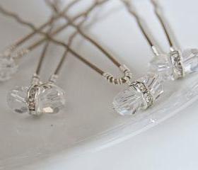 Wedding Hair Accessories - Diamante and Crystal Hair Slides