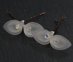 Wedding Hair Accessories - Calla Lilies and Swarovski Crystals